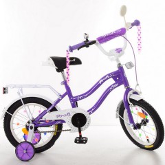 Купить Велосипед детский PROF1 14д. XD1493, Star, фиолетовый