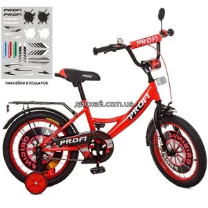 Велосипед детский PROF1 18д. XD1846, Original boy, красно-черный
