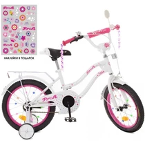 Велосипед детский PROF1 18д. XD1894, Star, бело-малиновый