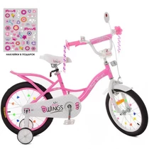 Детский велосипед PROF1 18д. SY18191, Angel Wings, розовый