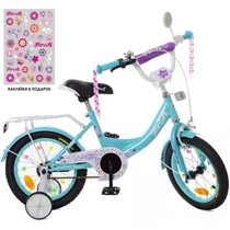 Велосипед детский PROF1 14д. XD1415, Princess, аквамарин