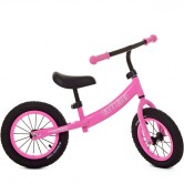Беговел детский PROFI KIDS 12д. M 5457 A-4, надувные колеса, розовый