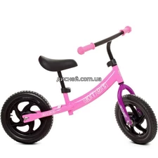 Беговел детский PROFI KIDS 12д. M 5457-4, мягкие колеса, розовый