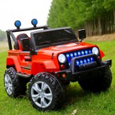 Детский электромобиль T-7843 EVA RED Jeep, красный