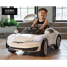 Детский электромобиль T-7636 EVA WHITE Tesla, мягкие колеса фото 37