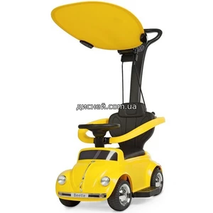 Купить Детский электромобиль-толокар JQ 618 L-6, мягкое сиденье, желтый