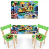 Детский столик 501-19, со стульчиками, Зоопарк