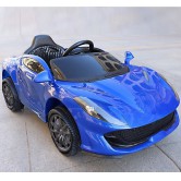 Детский электромобиль T-7653 EVA BLUE Ferrari, синий