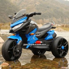 Купить Детский мотоцикл T-7231 EVA BLUE, мягкие колеса, синий