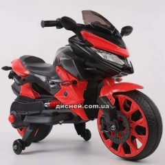 Детский мотоцикл T-7233 EVA RED, мягкие колеса, красный