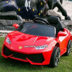 Детский электромобиль T-7655 EVA RED, Lamborghini, мягкие колеса