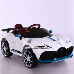 Купить Детский электромобиль T-7658 EVA WHITE, Bugatti, мягкие колеса