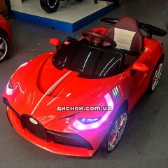 Купить Детский электромобиль T-7658 EVA RED, Bugatti, мягкие колеса