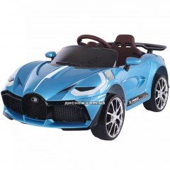 Купить Детский электромобиль T-7658 EVA BLUE, Bugatti, мягкие колеса
