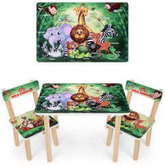 Купить Детский столик 501-83(EN) со стульчиками, животные