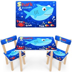 Купить Детский столик 501-74 со стульчиками, Shark