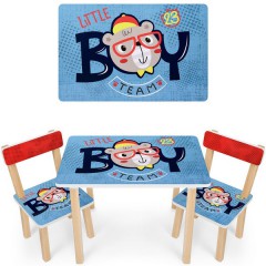 Купить Детский столик 501-90 со стульчиками, мальчик