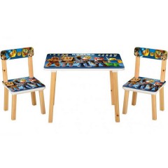 Купить Детский столик 501-95 со стульчиками, роботы