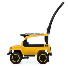 Каталка-толокар T-938 YELLOW, родительская ручка, желтая фото 37