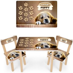 Купить Детский столик 501-102 со стульчиками, щенок