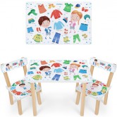 Детский столик 501-105(EN) со стульчиками, вещи