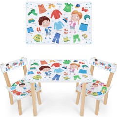 Купить Детский столик 501-105(EN) со стульчиками, вещи