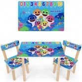 Детский столик 501-107(EN) со стульчиками, акулы