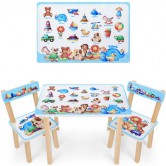 Детский столик 501-110(EN) со стульчиками, игрушки