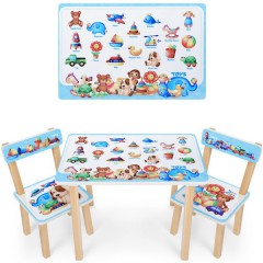 Купить Детский столик 501-110(EN) со стульчиками, игрушки
