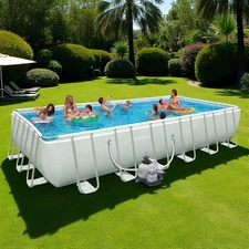 Каркасный бассейн Intex 54984, (28362), 732 х 366 х 132 см., с песочным фильтр-насосом фото 37