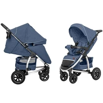 Коляска прогулочная CARRELLO Vista CRL-5511 Denim Blue, лен