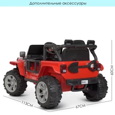 Детский электромобиль M 4282 EBLR-3 джип, мягкие колеса фото 37