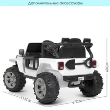 Детский электромобиль M 4282 EBLR-1 джип, мягкие колеса фото 41