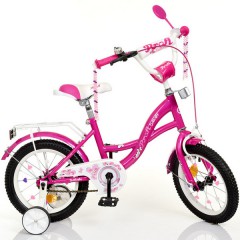 Купить Детский велосипед PROF1 14д. Y1426 Butterfly, фуксия