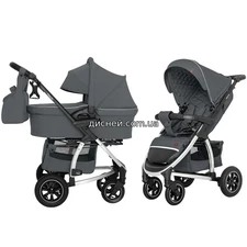 Коляска универсальная Carrello Vista CRL-6506 (2in1) Steel Gray, лен