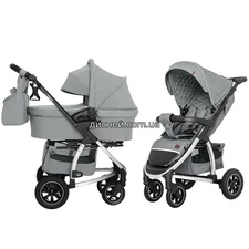 Коляска универсальная Carrello Vista CRL-6506 (2in1) Shark Gray, лен