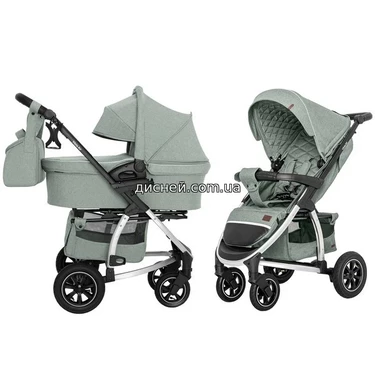 Коляска универсальная Carrello Vista CRL-6506 (2in1) Olive Green, лен