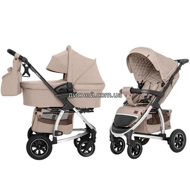 Коляска универсальная Carrello Vista CRL-6506 (2in1) Stone Beige, лен