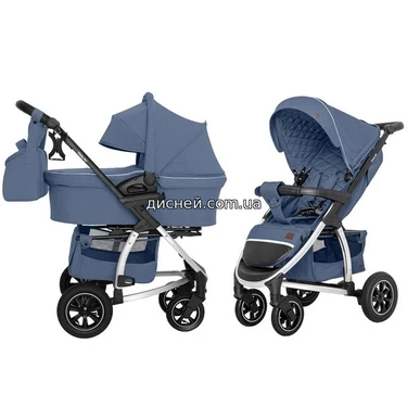 Коляска универсальная Carrello Vista CRL-6506 (2in1) Denim Blue, лен