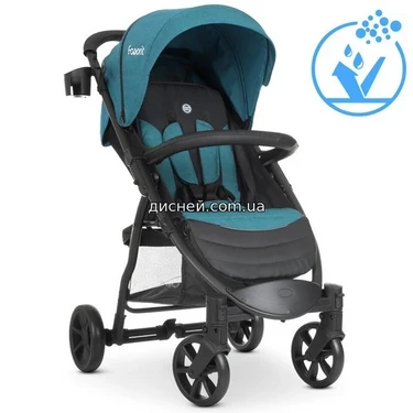 Коляска детская M 3409 FAVORIT v.2 Bluemarine, бирюзовая