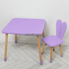 Детский столик 04-025VIOLET, со стульчиком, фиолетовый