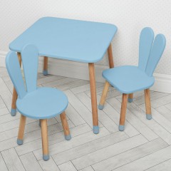Купить Детский столик 04-025BLAKYTN+1 со стульчиками, синий