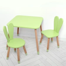 Детский столик 04-025G+1 со стульчиками, зеленый фото 37