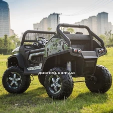 Детский электромобиль M 4133 EBLRS-10, Mercedes-Benz Unimog, автопокраска фото 14