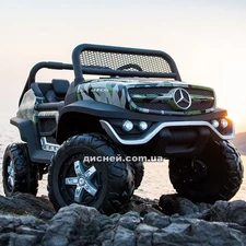 Детский электромобиль M 4133 EBLRS-10, Mercedes-Benz Unimog, автопокраска фото 37