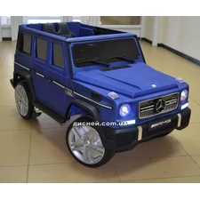 Детский электромобиль M 3567 EBLRM-4 (4WD), кожаное сиденье, синий матовый купить