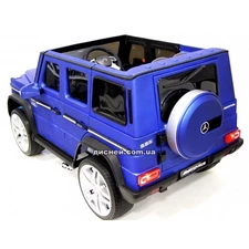 Детский электромобиль M 3567 EBLRM-4 (4WD), кожаное сиденье, синий матовый фото 37