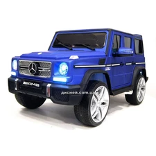 Детский электромобиль M 3567 EBLRM-4 (4WD), кожаное сиденье, синий матовый фото 41