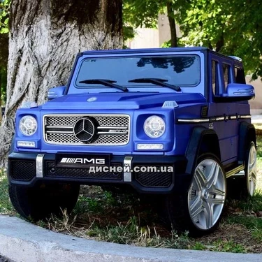 Детский электромобиль M 3567 EBLRM-4 (4WD), кожаное сиденье, синий матовый