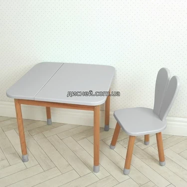 Детский столик 04-025GREY-BOX со стульчиком, серый